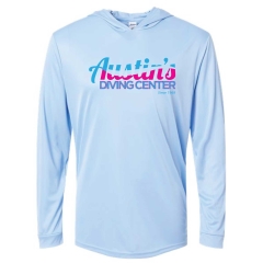 Austin's Diving Center L/S Hooded Vice Performance Shirt